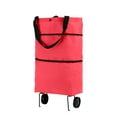 thumbnail image 1 of CSChome Chariot de Courses Portable Chariot de Courses Pliable avec Roues Robuste Réutilisable Polyvalent Pratique à Utiliser pour le Magasinage et les Voyages, 1 of 7