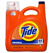 Tide Laundry Detergent Liquid with 6X Boosted Cleaning Power, Original Scent, 158 fl oz, 126 Loads