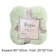 thumbnail image 5 of Blanket Polyester Blanket 1Pc 80 * 120Cm Long Plush Blanket,Winter Solid Color Nap Blanket,Double-Layer Blanket,Mint Green, 5 of 6