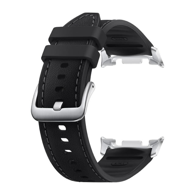 Correa de reloj Samsung Galaxy Watch 8 Hybrid de piel vegana negra