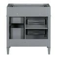 thumbnail image 3 of 30'' Bathroom Vanity - Modern Grey With Exquisite Leg Design, 2 Drawers, Tip-out Drawer & Versatile Storage Choices Cabinet Smooth Functionality, Ample Space For, 3 of 3