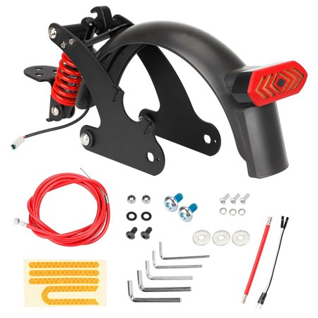 OWSOO Rear Suspension Kit with Mudguard and Taillight for Pro / Pro 2 Electric Scooter Shock Absorption Accessories