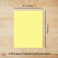 thumbnail image 4 of Canary Card Stock Paper - for Stationery Art and Craft, Printing and School Projects | 8.5 x 11 Pastel Colored Medium Weight Cardstock, 67 LB Vellum Bristol | 250 Sheets, 4 of 4