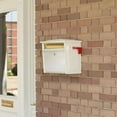thumbnail image 3 of Architectural Mailboxes Mailsafe Locking, Plastic, Medium, Wall-Mount Mailbox in White, 3 of 9