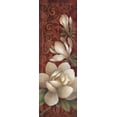 thumbnail image 2 of Vollherbst-Lane, Elaine 7x14 Black Ornate Wood Framed with Double Matting Museum Art Print Titled - Magnolia Melody I, 2 of 4