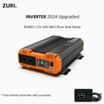 thumbnail image 2 of Onde Sinusoïdale Pure 3000W Convertisseur de Puissance CC vers CA 50HZ Écran LCD Accessoires Auto pour le Camping, Facile à Utiliser, 2 of 5