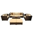 thumbnail image 1 of TKC Barbados 8 Piece Outdoor Wicker Sofa Set in Sesame, 1 of 3