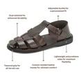 thumbnail image 5 of Daniel - Leather Fisherman Sport Sandal | Brown, 5 of 5