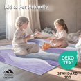 thumbnail image 4 of ODIKA 4'x6' Machine Washable Non-Slip Area Rug, Mystic Current Grey & Lilac Flow Artistic High Traffic Rug, Purple, 104550, 4 of 7