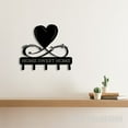 thumbnail image 5 of Craftnamesign Custom Infinity Heart Metal Key Holder, Home Sweet Home Sign, Metal Coat Rack, 5 of 5