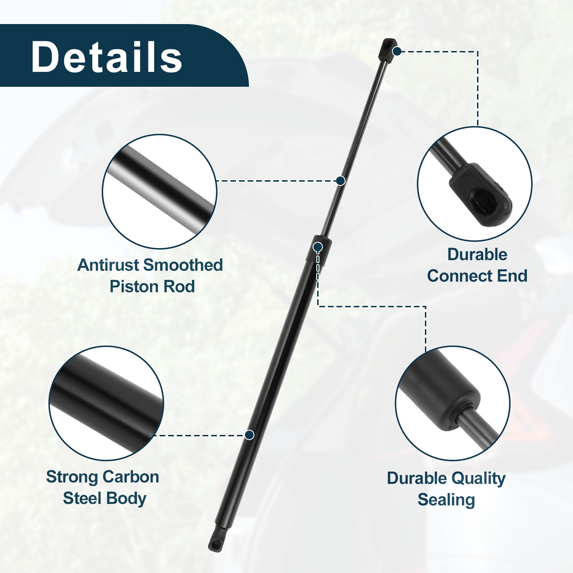 Unique Bargains 2Pcs Rear Hatch Lift Supports for Land Rover Range Rover Sport 2006-2011