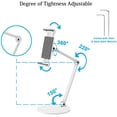 thumbnail image 2 of Support de Tablette, Étanchéité Réglable 360° Rotatif Multi-Angle Aluminium Solide Long Bras Supports pour iPad Pro Air, Microsoft Surface Pro 3/4/5/6/7/X, Samsung Galaxy Tabs, Kindle, etc., 2 of 6