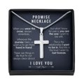 thumbnail image 3 of To My Man, To My Husband Gift, Gift for Husband, Gift for Boyfriend Cross Necklace, 3 of 3