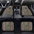 thumbnail image 2 of Xoenoiee Forest Camo Wolf Pattern Automotive Floor Mats, Car Floor Mats, Universal Car Mats Carpet 4 Pieces Rubber All Weather Protection for Cars SUV Trucks Van, Black, 2 of 6