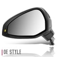 thumbnail image 2 of DNA Motoring Powered Heated Driver Left Side Mirror for 17-19 Audi A4 Allroad S4, 2 of 5