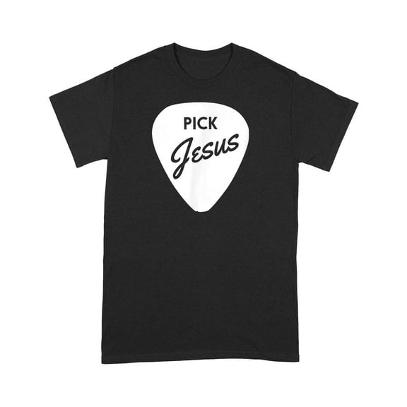 Christian Guitar Pick Jesus T-Shirt