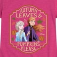 thumbnail image 3 of Frozen - Autumn Leaves and Pumpkins Please - Toddler And Youth Girls Short Sleeve Graphic T-Shirt, 3 of 5
