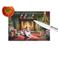 thumbnail image 2 of Beagle Cozy Christmas Glass Cutting Board Large 12 in x 15 in, 2 of 5