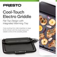 thumbnail image 2 of Presto XL Cool-Touch Electric Griddle with Warming Tray, Ceramic Nonstick, Black, 2 of 10