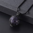 thumbnail image 2 of 3D Flower Urn Necklace for Ashes for Women Men Hollow Heart Keepsake Urn Locket Pendant Memorial Cremation Jewelry with Mini Ball, 2 of 6