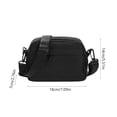 thumbnail image 3 of Bandolera de hombre Mochila de nylon impermeable para el pecho, Messenger de hombro ligera de 0,22 lb, mochila deportiva de viaje espaciosa para exteriores con puerto para auriculares, 3 of 6