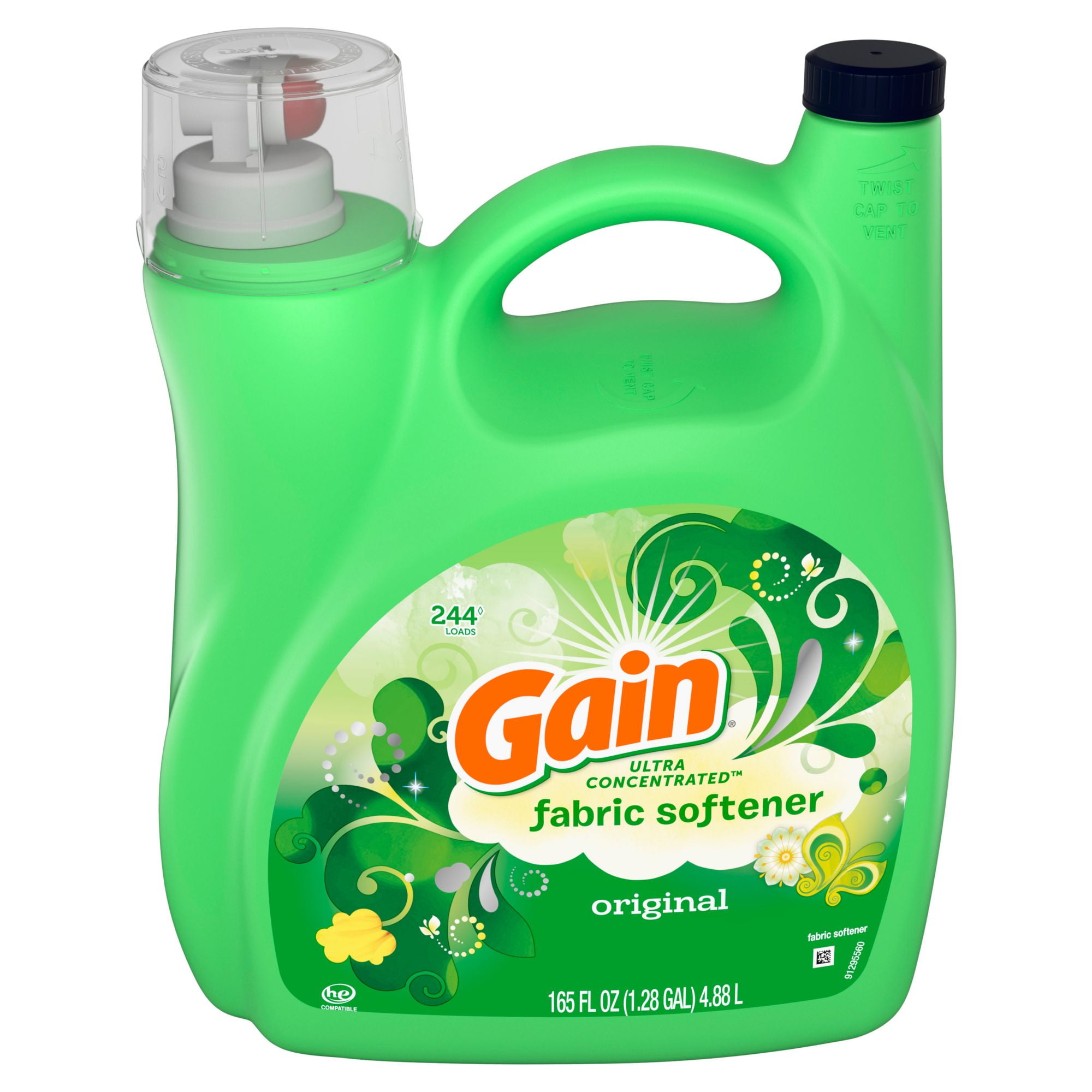 Gain Original Ultra Concentrated Liquid Fabric Softener, 165 Fluid Ounces