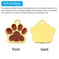 thumbnail image 4 of Unique Bargains Animal Dog Cat Paw Print Pendants, 10 Pcs Footprint Beads, Red, 4 of 7