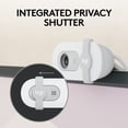 thumbnail image 5 of Logitech Brio 100 Full HD Webcam for Meetings and Streaming, Auto-Light Balance, Built-In Mic, Privacy Shutter, Off-white, 5 of 11