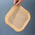 thumbnail image 4 of 100pcs Air Fryer Paper Liner Non-stick Disposable Water Proof Square Baking Paper For Air Fryer, 4 of 5