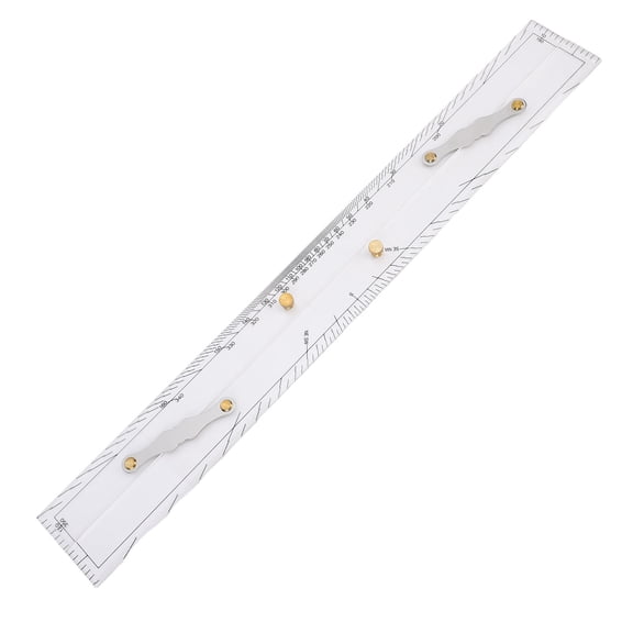 Professional 24 Inches Marine Navigation Parallel Ruler High Precision Acrylic Sea Chart Plotting Scale Measuring Divider Mapping Drafting Tool for Ships Yachts Boats