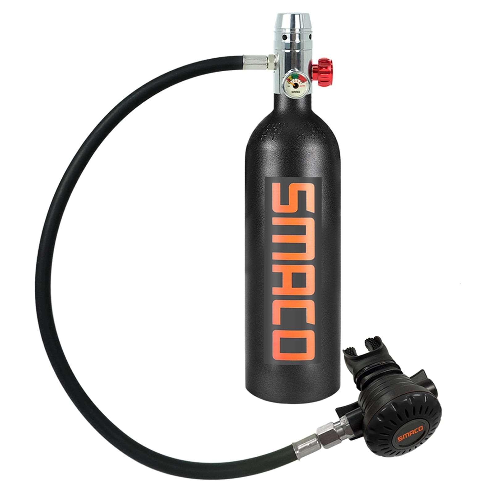 SMACO 1L Scuba Oxygen Cylinder Diving Air Tank Scuba Regulator Diving Tool 