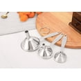 thumbnail image 4 of 3pcs Stainless Steel Hopper Funnel Stainless Steel Funnel Wine Hopper Filter With Brush, 4 of 5