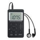 thumbnail image 1 of Radio de bolsillo portátil de doble banda AM/FM con pantalla digital, mini radio (negro), 1 of 9
