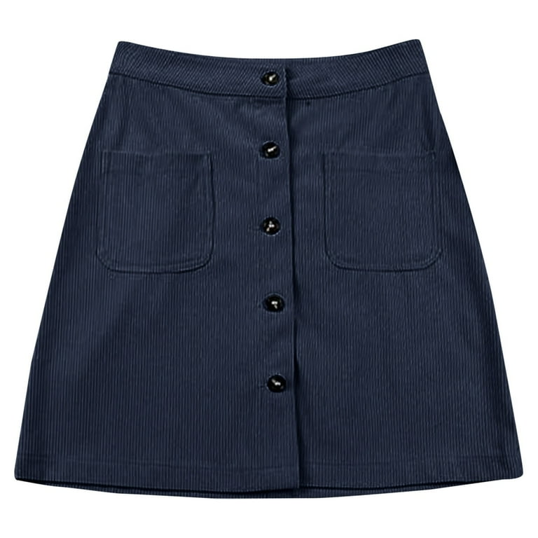 blue corduroy dress womens 1940s/50s Navy Blue Corduroy Dress  At the Sign of the Golden Scissors