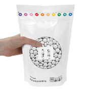 M&MS World White Milk Chocolate Candy 2lb Bag for Celebrations and Party Favors