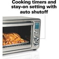 thumbnail image 5 of PENGFEI 31190C Digital Display Countertop Convection Toaster Oven with Rotisserie, Large 6-Slice, Stainless Steel, 5 of 5