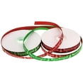 thumbnail image 3 of 50 Yards 3/8 Inch Merry Christmas Printing Grosgrain Ribbon Christmas Red and Green Ribbons 25 Yards/Spool X 2 Spools (Red+Green), 3 of 3