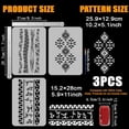 thumbnail image 7 of 3Pcs Aztec Kokopelli Border Stencil with a Art Paint Brush 11.8x5.9" Reusable Aztec Tribal Drawing Template Tribal Theme Decoration Stencil, 7 of 7