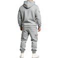 thumbnail image 4 of Leey-World Mens 2 Piece Outfits Jogging Suits for Men Activewear Work Out Hoodie and Sweatpants Set Casual Big and Tall Baggy Jumpsuit, 4 of 6