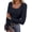04-Navy Blue, variant on Long Sleeve Shirts for Women Ribbed Knit Slim Fitted Casual Tops Scoop Neck Basic Tee Spring Fall Fashion Clothes White Small