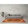 thumbnail image 3 of Ahgly Company Indoor Rectangle Abstract Orange Modern Area Rugs, 7' x 10', 3 of 4