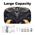 thumbnail image 3 of Bats Digital Pouch with Oxford Fabric, Waterproof Electronic Organizer Travel Case, Cord and Cable Organizer, Canvas Storage Box Small, Hard Drive Bags Included - 5.9x9.44x3.14 in, 3 of 6
