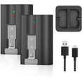 thumbnail image 1 of Batería de repuesto de 6040 mAh x 2 con cargador para Ring Doorbell, 1 of 8