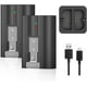 thumbnail image 1 of Batería de repuesto de 6040 mAh x 2 con cargador para Ring Doorbell, 1 of 8