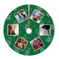 thumbnail image 1 of Personalized Christmas Tree Skirt with Photo, Custom Family Face Picture Christmas Tree Skirt for Xmas Party Winter Decorations Gift, 1 of 8