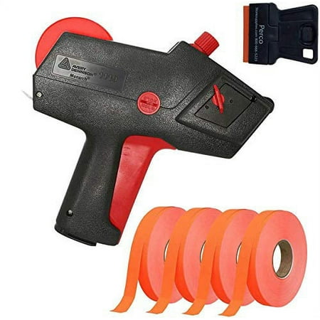Monarch 1110 Pricing Gun with Labels Starter Kit: Includes Price Gun, 8,500 Fluorescent Red Pricing Labels and Preloaded Inker