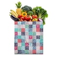 thumbnail image 1 of Rustic Style Nordic Stripes Fabric Shopping Bag - Machine Washable Eco-Friendly Foldable Tote, 1 of 5