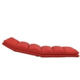 DHP Beverly Wave Adjustable Memory Foam Lounge Chair, Red Microfiber