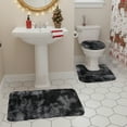 thumbnail image 6 of PONPRNGY 3 Pcs Bath Rugs Set, Bath Rug + Contour Mat + Toilet Seat Cover, Super Soft Microfiber Water Absorbent and Non-Slip Bathroom Rugs with Non-slip Backing, Machine Washable, 6 of 6