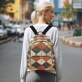 thumbnail image 7 of FORMRS Mini Backpack Purse for Women Travel Daypack Casual Shoulder Bag, Checkered Pattern, 7 of 7